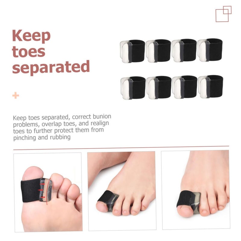 Gel Toe Spacers Bunion Corrector For Overlapping Toes Pain Relief 4 Pairs Reusable - Image 4