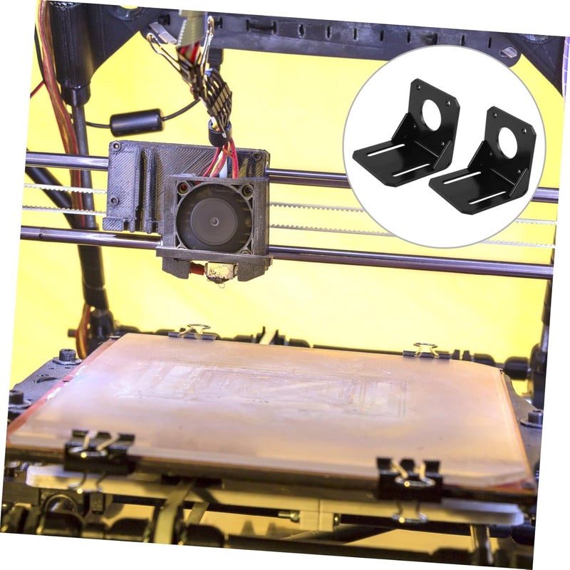 MAGICLULU 2Pcs Stepper Motor Mounting Bracket for Printers Motor Holder with Finish Easy Installation for Strong Support Printer Accessory - Image 4