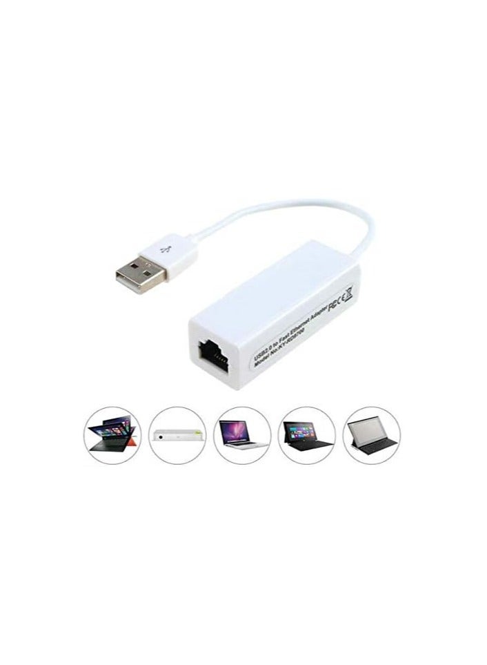 كابل محول شبكة من USB 2.0 الى ايثرنت ار جيه 45، لشبكة محلية 10/100 ميجابت لكل ثانية - Image 3