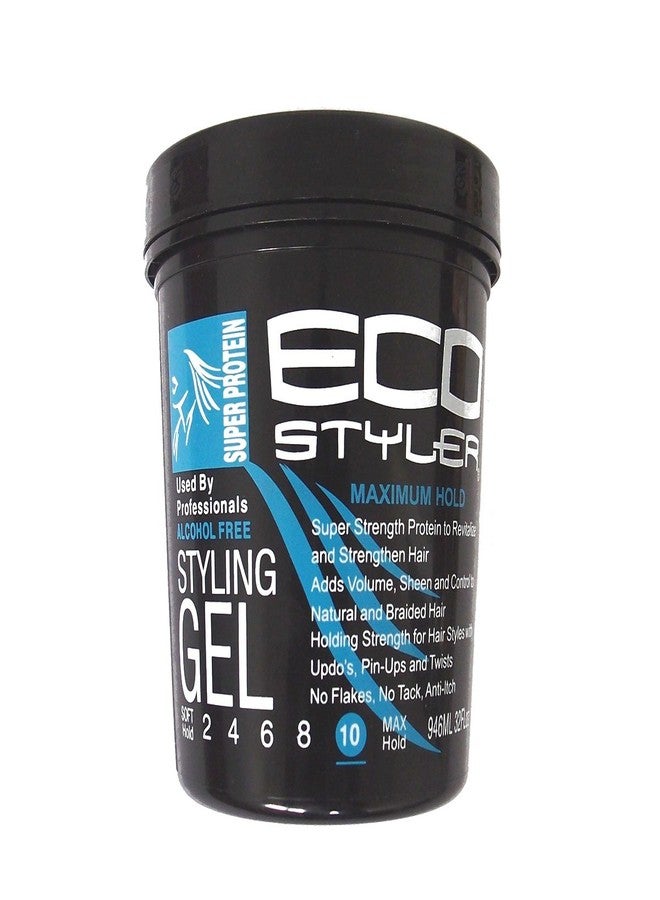 Eco Style Ecoco Eco Style Gel - Regular Super Protein - Provides Gravity Defying Hold And Long Lasting Shine - Helps Maintain Healthy Hair - Perfect For Pin-Ups And Twist - For All Hair Types - 32 Oz - Image 2