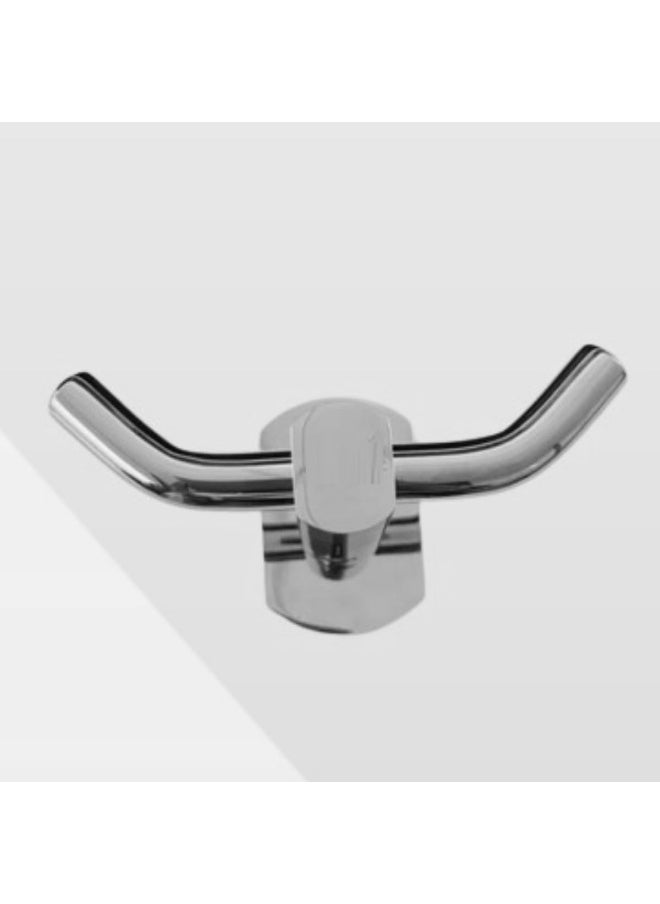 Biella Chrome-plated Single Robe Hook Wall Mounted Holder For Bathroom, Kitchen, Bedroom Towel Hangers Etc  - Image 2