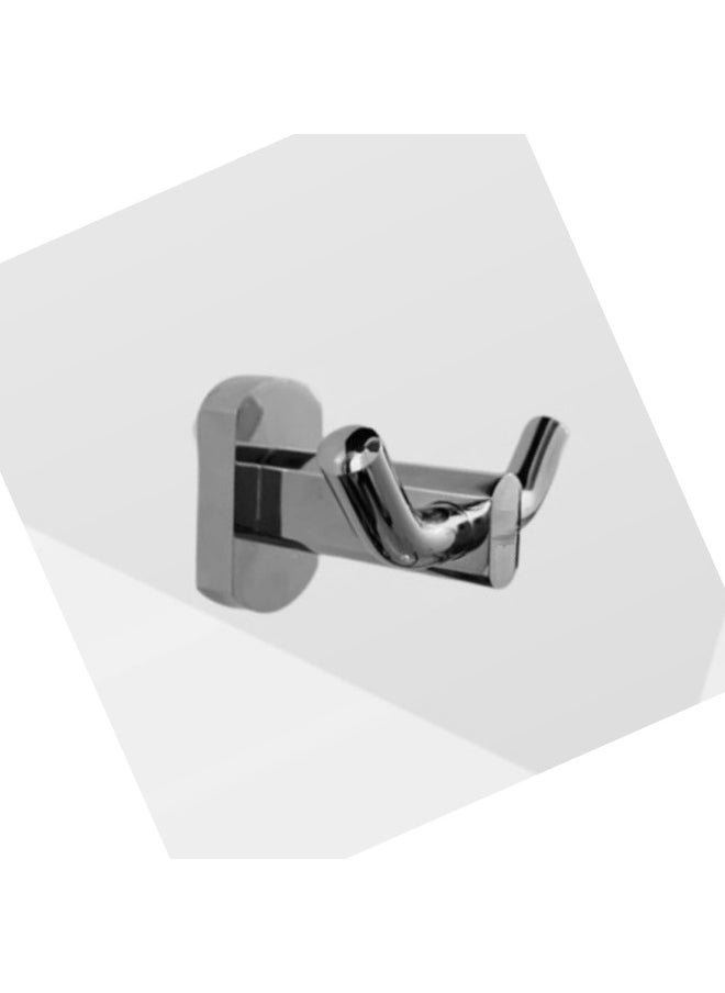 Biella Chrome-plated Single Robe Hook Wall Mounted Holder For Bathroom, Kitchen, Bedroom Towel Hangers Etc  - Image 3