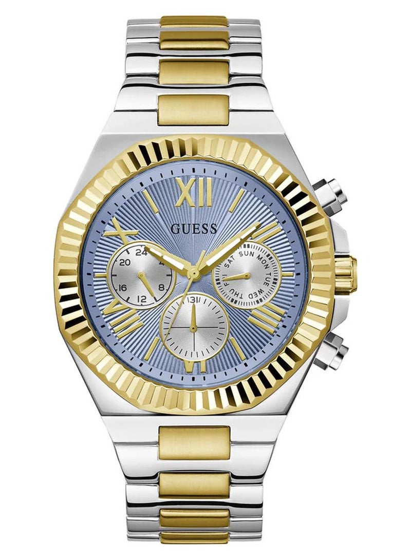 GUESS ساعة للرجال متعددة الوظائف بقرص أزرق - GW0703G3 - Image 1