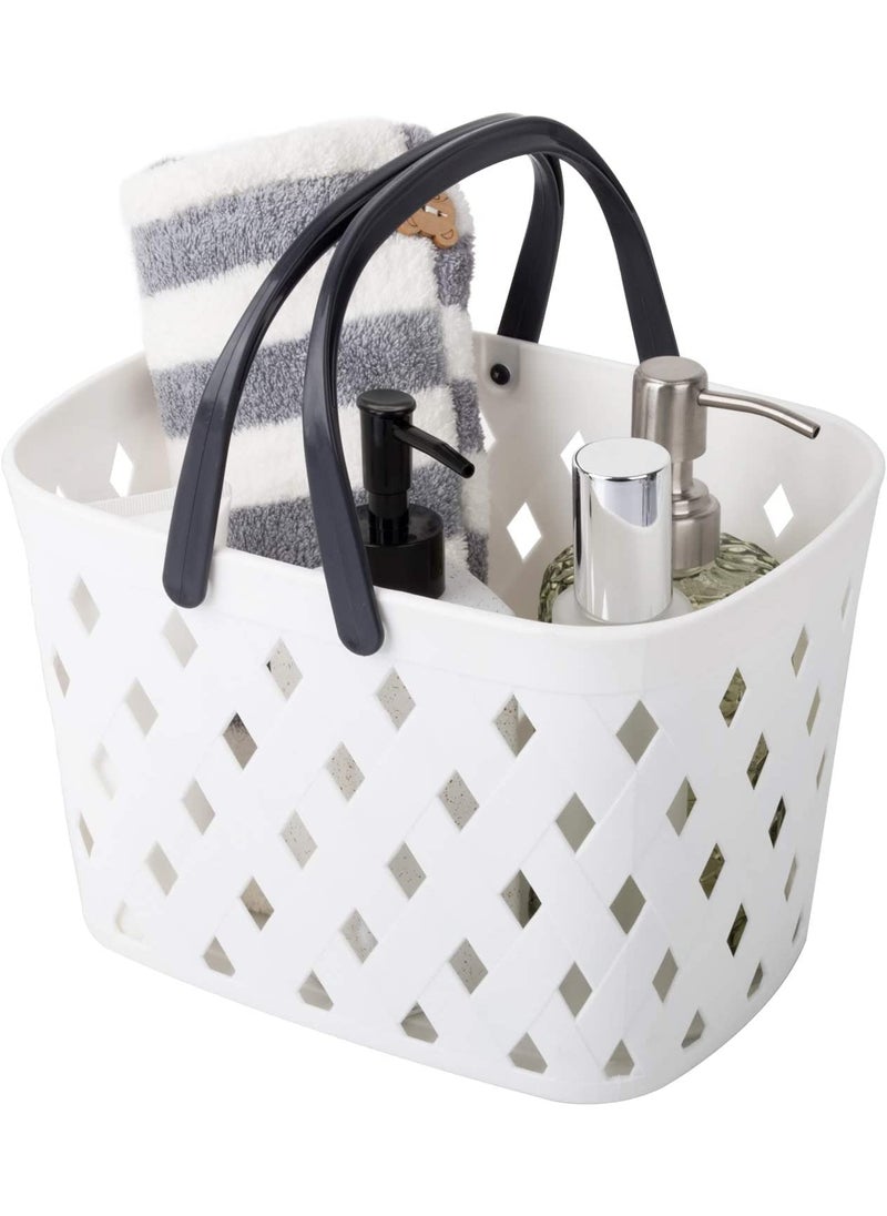 Homies HOMIES, Plastic Organizer Storage Basket with Handles, Shower Caddy Tote Storage Bins for Bathroom, Kitchen, Dorm Room, Bedroom, Multicolor  - Image 1
