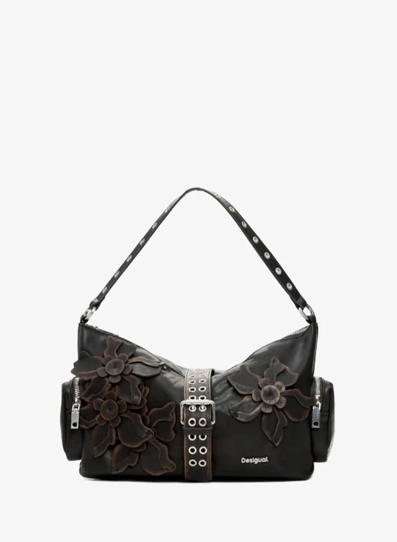DESIGUAL Medium Bag With Flower Appliqués