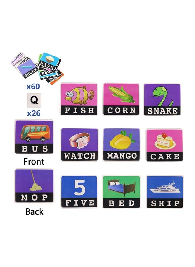 NIBEMINENT Letter Matching Educational And Learning Toy 4 x 21 24centimeter  - Image 5