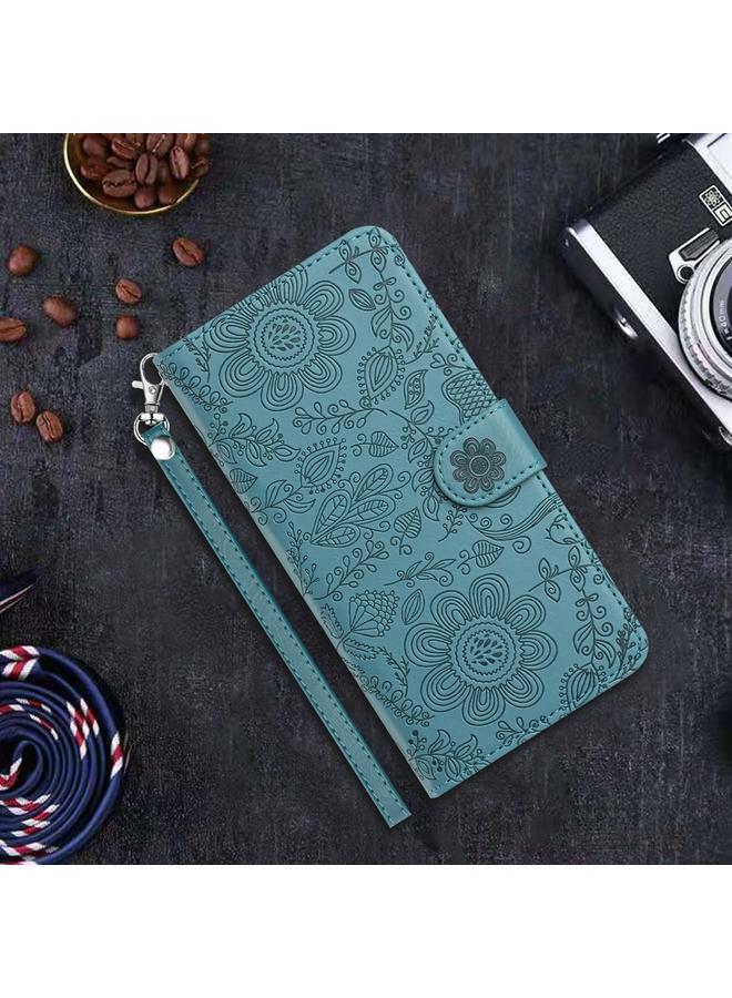 Zaboon Case For iPhone 11 Floral Embossed Pattern Leather Phone Case - Image 2