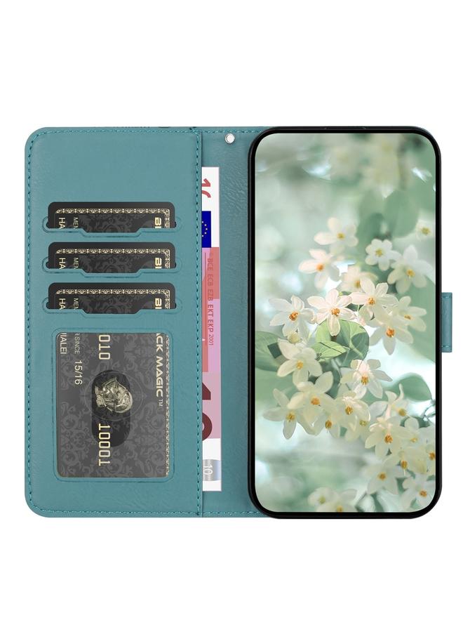 Zaboon Case For iPhone 11 Floral Embossed Pattern Leather Phone Case - Image 3