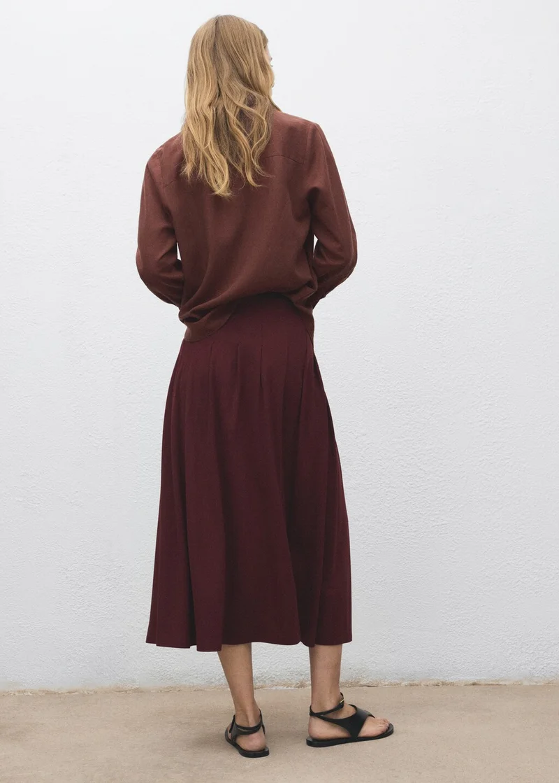 مانجو Plank midi-skirt