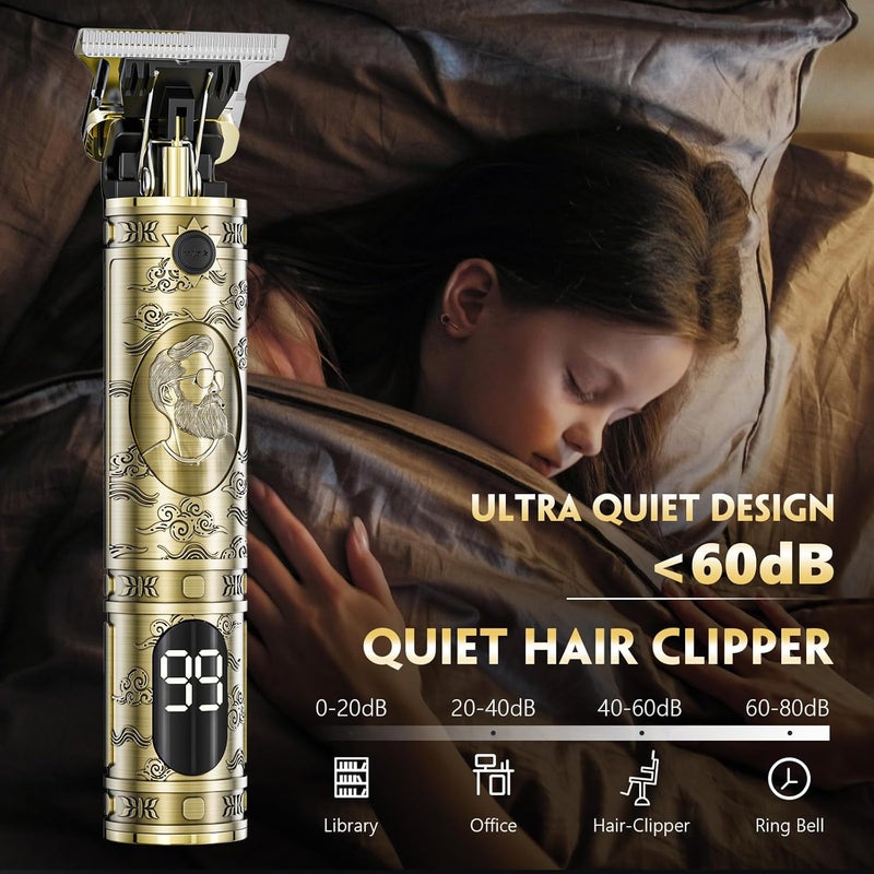 Solati Hair clippers beard trimmer for men, professional cordless hair trimmer t-bladeds outliner grooming baldheaded shaver with 1500mah battery and 180 mins working time gifts for men (#2) - Image 2