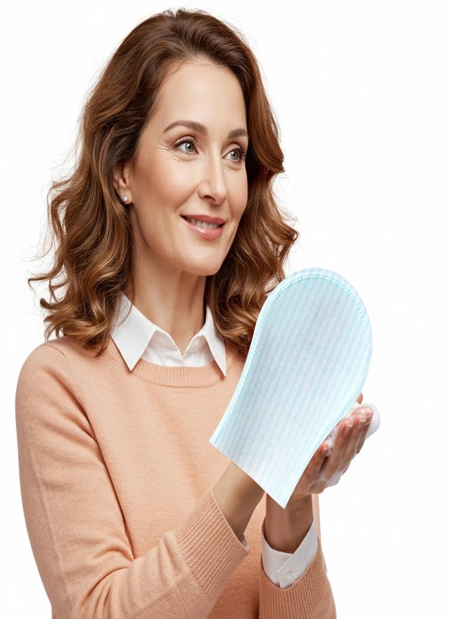 HYGIENJOY- Rinse Free Bath Sponges Mitten-Shaped,Body Wipes Pre-soaped & Dry,Body wipes for adults bathing no rinse,for Nursing The Elderly, Injured,for Adult Traveling, Camping (25 Pack) - Image 5