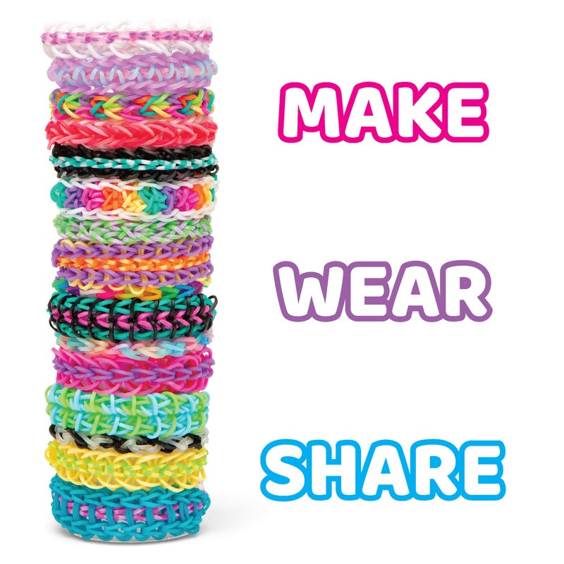 Rainbow Loom MEGA Combo Set, Features 7000+ Colorful Rubber Bands, 2 Step-by-Step Bracelet Instructions, Organizer Case, Great Gift for Kids 7+ DIY Craft, STEAM - Image 2