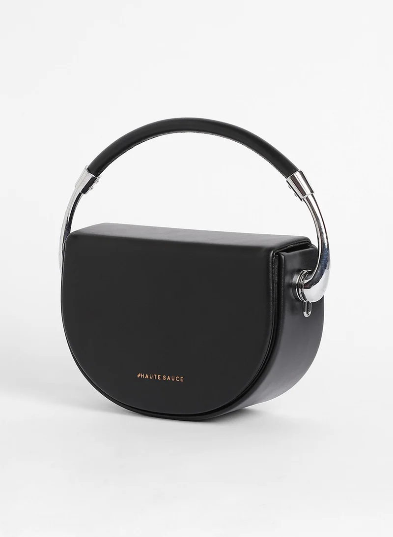 Haute Sauce The Semi Hand Bag - Midnight Black