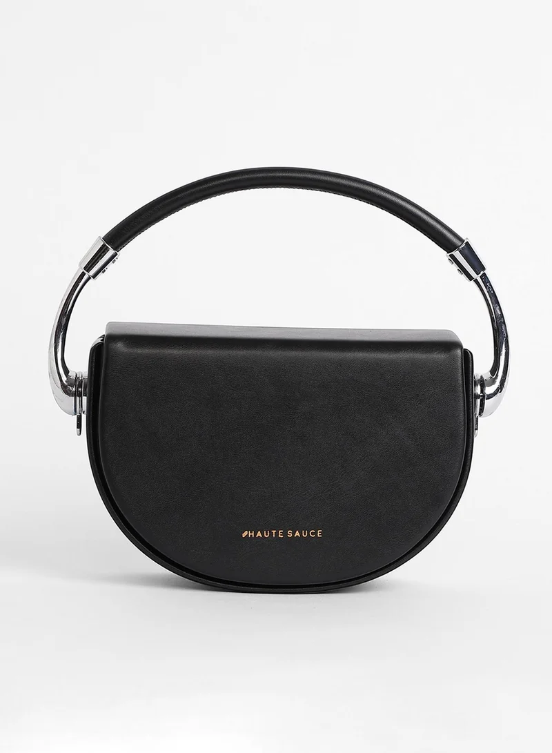 Haute Sauce The Semi Hand Bag - Midnight Black