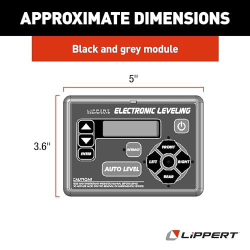 Lippert Components Lippert Ground Control RV 5th Wheel and Travel Trailer Leveling System Replacement Touchpad with Auto-Leveling Button - 421484 - Image 2