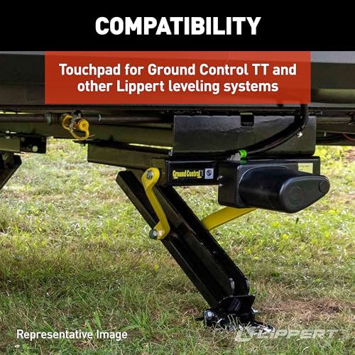 Lippert Components Lippert Ground Control RV 5th Wheel and Travel Trailer Leveling System Replacement Touchpad with Auto-Leveling Button - 421484 - Image 5