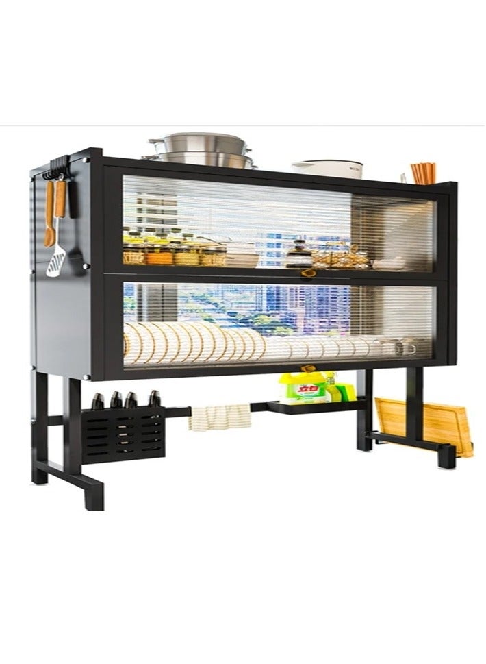 DubaiGallery Organized Home 3 Tier Stainless Steel Length Expandable Kitchen Dish Rack Dish Drying Rack Over Sink Adjustable Large Dish Rack Drainer for Kitchen Organizer Storage Space Saver - Image 3