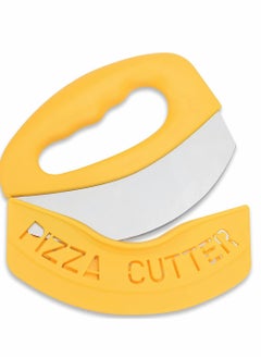 SYOSI Premium Pizza Cutter, Stainless Steel Pizza Cutter, Food Chopper, Super Sharp Blade Rocker Slicer with Protective Sheath Multi Function Pizza Knife Kitchen Tools, Dishwasher Safe  - Image 1