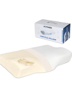 NOVIMED Contour Orthopedic Memory Foam Pillow with Cervical Support for Neck  - Image 1