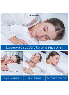 NOVIMED Contour Orthopedic Memory Foam Pillow with Cervical Support for Neck  - Image 4