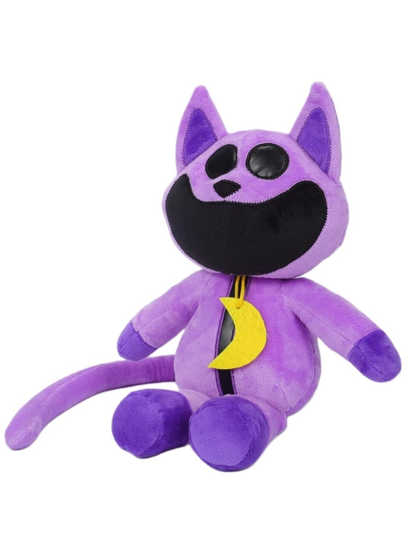 12 Cute Purple Cat Plush Dolls Cute Cartoon Doll Toys - Image 1