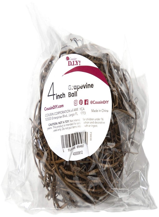 Cousin Decorative Grapevine Ball, 4 inch - Image 1