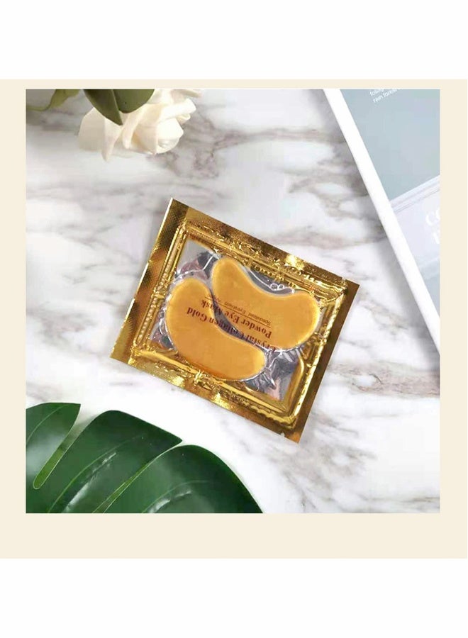 24K Gold Under Eye Treatment Masks,Natural Gel Collagen Under Eye Patches, Eye Mask for Dark Circles, Remove Eye Bags & Puffy Eyes, Anti-Wrinkle, Hydrating, Soothing.  20 Pairs - Image 4