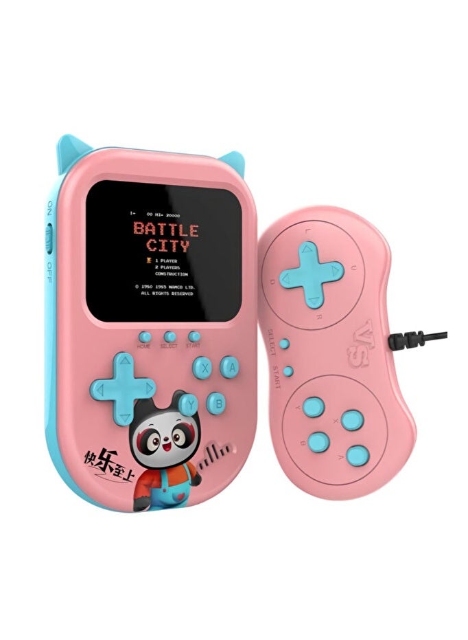 ELTRAZONE New Generation Mini Portable Cute Retro Game Console with 500 Built-in Games, 2 Player Support, TV Output, Handheld Gaming Device for Kids & Adults, Compact Travel Gaming System - Image 1