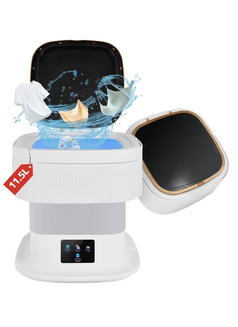 Next Vogue Next Vogue Portable Washing Machine,11.5L Mini Washing Machine for Small Delicates, Underwear, Baby Clothes, Sock. Foldable and portable washing machine for Apartment, Home, Hotel, Camping, RV  - Image 1