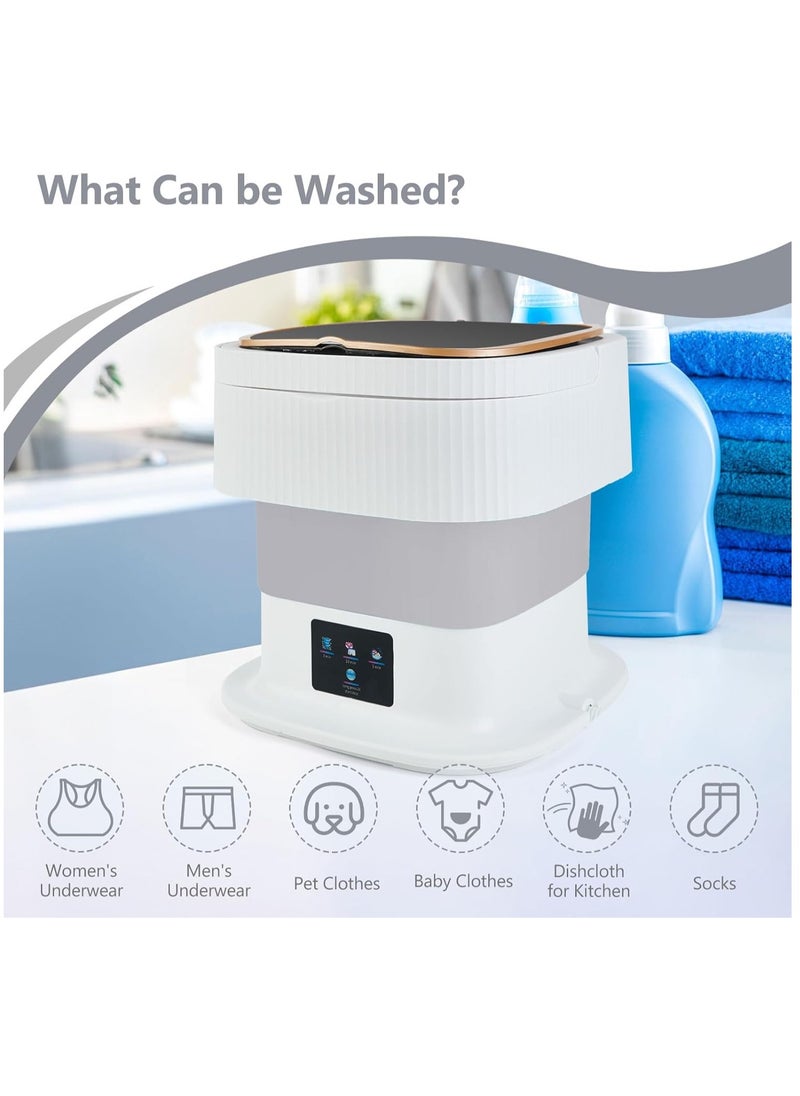 Next Vogue Next Vogue Portable Washing Machine,11.5L Mini Washing Machine for Small Delicates, Underwear, Baby Clothes, Sock. Foldable and portable washing machine for Apartment, Home, Hotel, Camping, RV  - Image 3