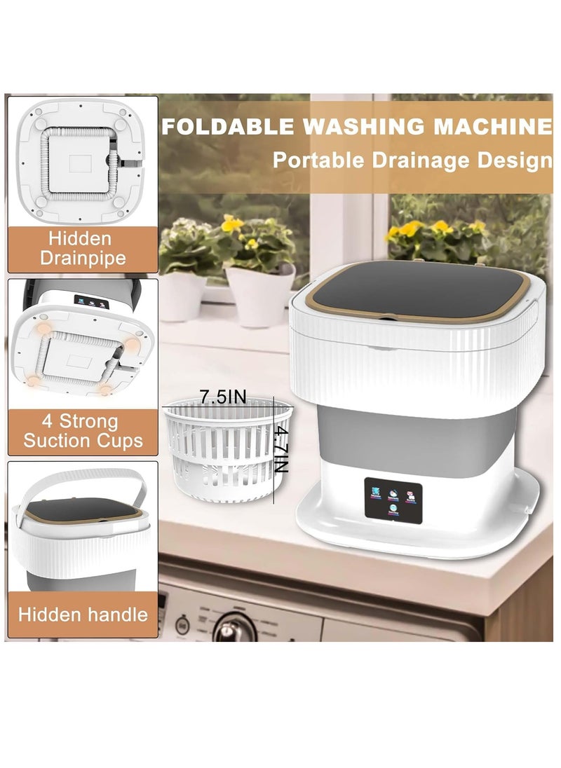 Next Vogue Next Vogue Portable Washing Machine,11.5L Mini Washing Machine for Small Delicates, Underwear, Baby Clothes, Sock. Foldable and portable washing machine for Apartment, Home, Hotel, Camping, RV  - Image 5