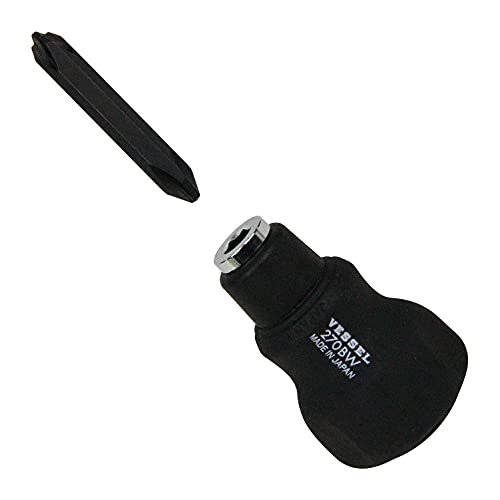 VESSEL Combi Plus Stubby Screwdriver [No.270BW-123] (Japan Import) - Image 1
