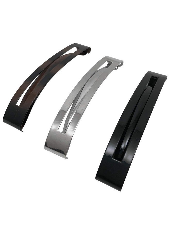 Scunci Thick Hair Open Slide Metal Barrettes 3-Pcs Per Pack (1-Pack) - Image 2