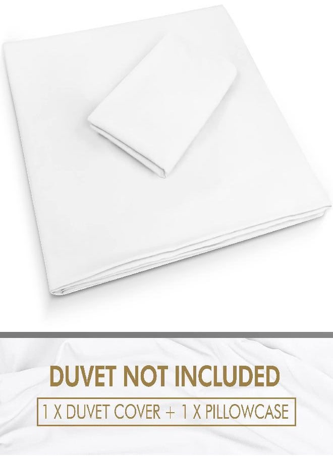 Utopia Bedding Utopia Bedding Duvet Cover Twin Size Set - 1 Duvet Cover with 1 Pillow Sham - 2 Pieces Comforter Cover with Zipper Closure - Ultra Soft Brushed Microfiber, 68 X 90 Inches (Twin/Twin XL, White)  - Image 2