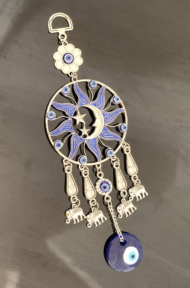 بيتر ديكور الجدار الأزرق الأزرق الشرير الجدار الوقائي معلقة ديكور تميمة زخرفة (مع حقيبة أفضل) -SSM - Image 2