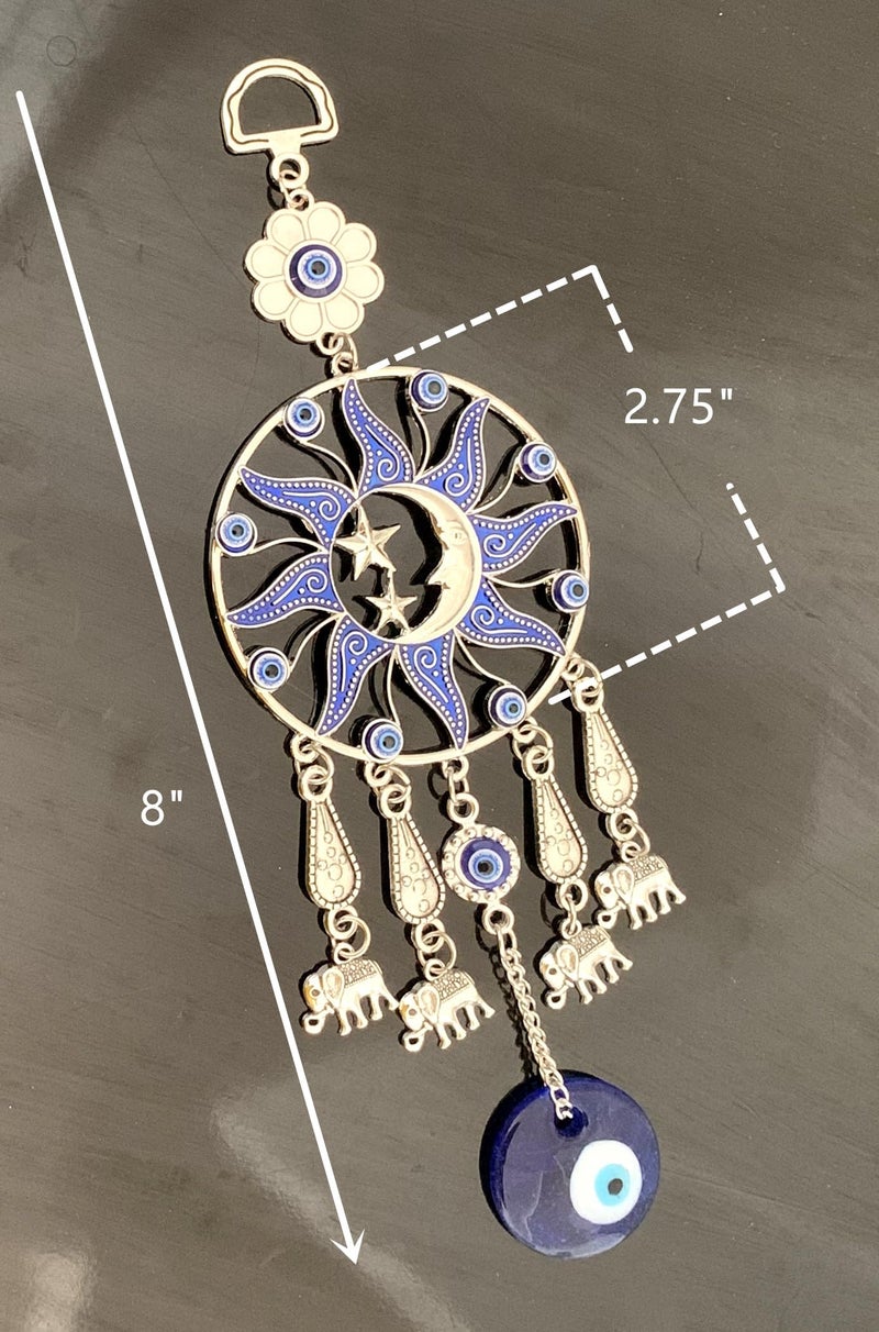 بيتر ديكور الجدار الأزرق الأزرق الشرير الجدار الوقائي معلقة ديكور تميمة زخرفة (مع حقيبة أفضل) -SSM - Image 5