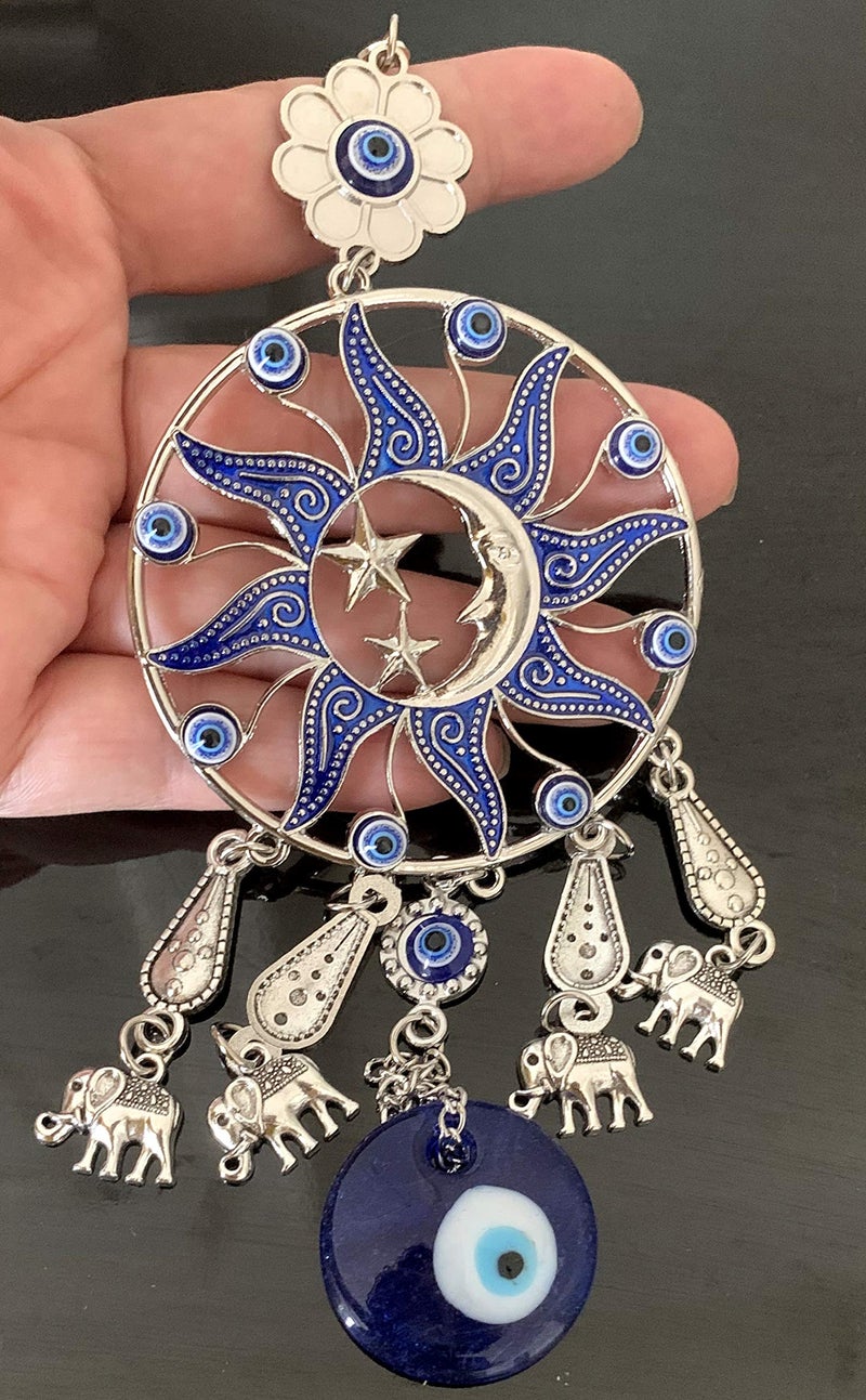 بيتر ديكور الجدار الأزرق الأزرق الشرير الجدار الوقائي معلقة ديكور تميمة زخرفة (مع حقيبة أفضل) -SSM - Image 3