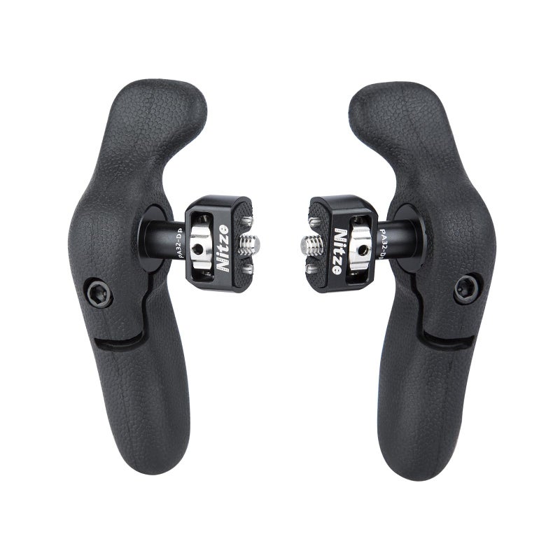 Nitze Side Handle Kit with 1/4" Screw and Detachable Locating Pins, 360Â° Adjustable Left and Right Side Handles for Smartphone/iPad/Monitor/Camera Cages - PA32D - Image 1