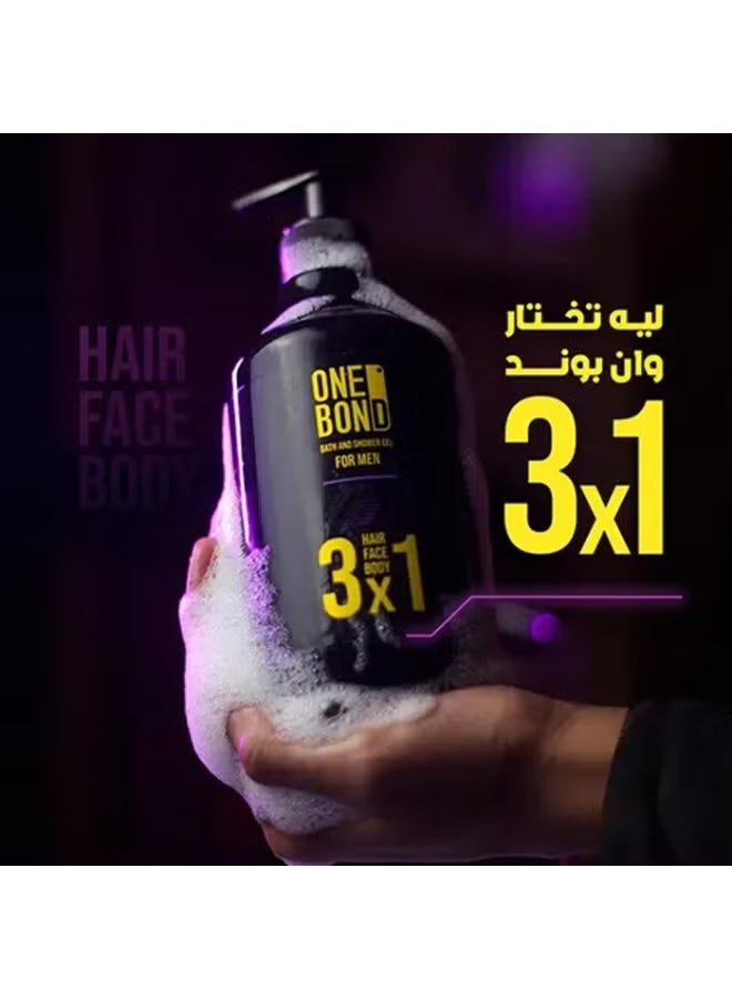 وان بوند جل استحمام 3 في 1 للرجال هارموني 500 مل - Image 2