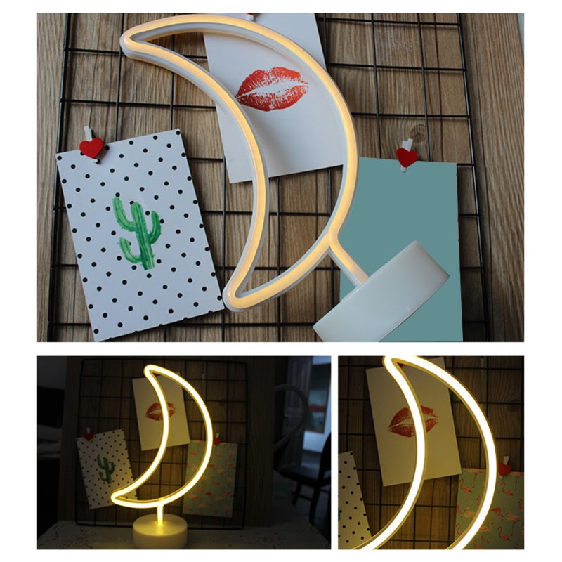 Cute Night Light 3 AA Battery USB Powered Portable Beside Lamp - Compact Lightweight Warm White Eye-Protective Flicker-Free for Bedroom Party Gift - Image 2