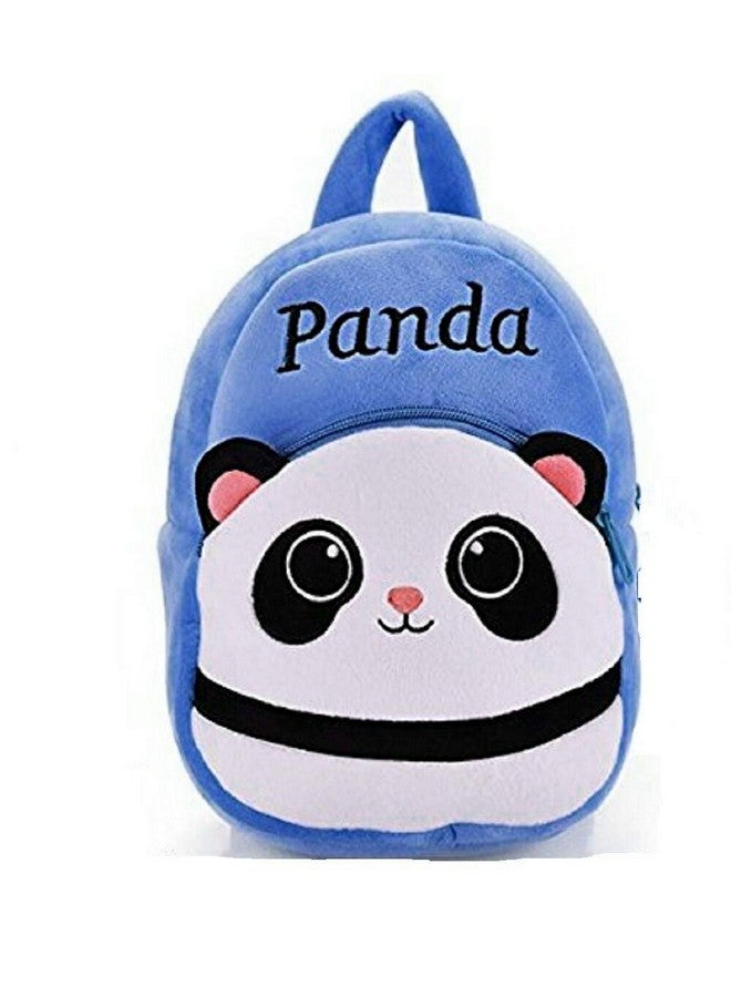 Blue Tree Plush Velvet Blue and Pink School Bag for Kids (Panda 3 to 5 Year) - Image 3