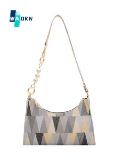 Women's Fashionable and Versatile Shoulder Bag, Ladies Simple Casual Baguette Bag Carrying Bag Side Bag, Armpit Bag, Chain Small Square Bag Tote Bag Handbag for College Students and Teenagers
