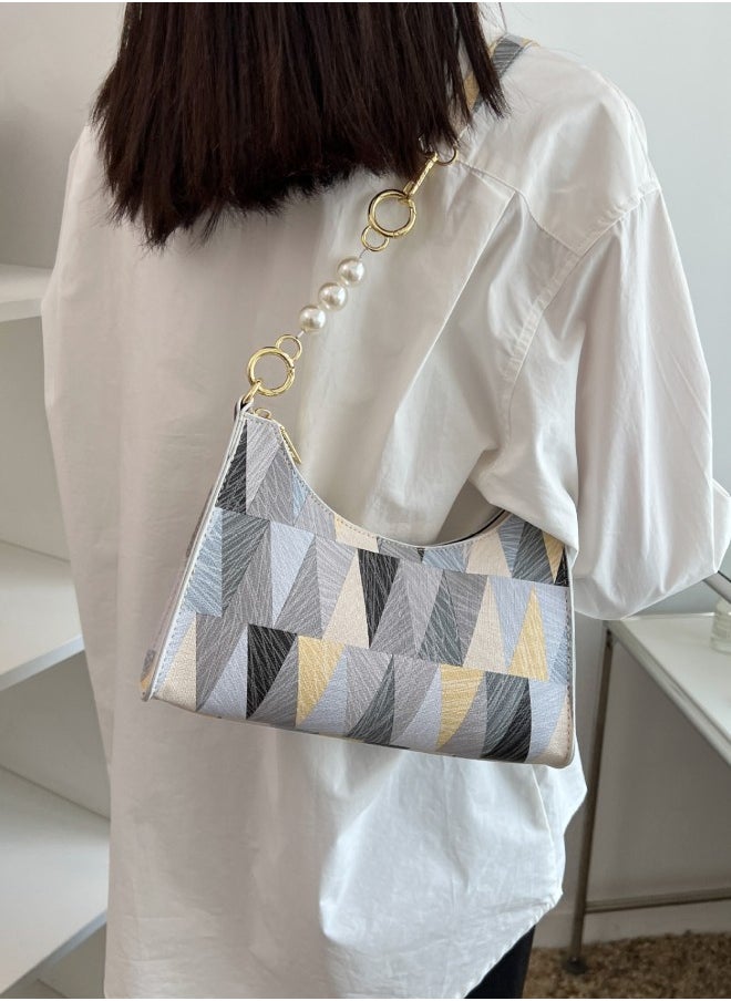 WAOKN - Women's Fashionable and Versatile Shoulder Bag, Ladies Simple Casual Baguette Bag Carrying Bag Side Bag, Armpit Bag, Chain Small Square Bag Tote Bag Handbag for College Students and Teenagers - Image 1