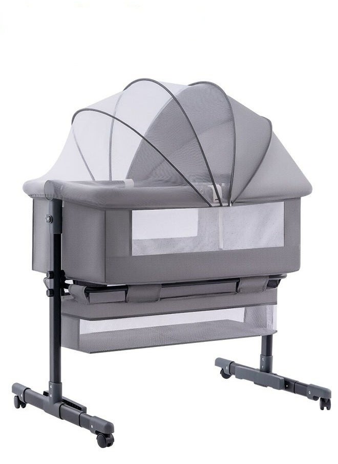 ULHYC 3 in 1 Portable Foldable Baby Travel Bed with Adjustable Height, Breathable Mesh and Mattress  - Image 1