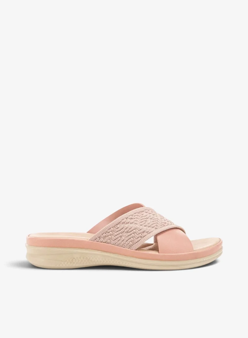 Bata Woven Strap Comfort Slides