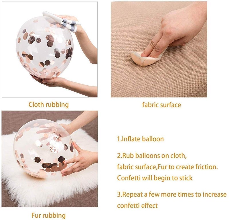 LB L B Metallic Party Balloons for Wedding Birthday Valentine's Day Decorations 50packs (Metallic Pink) - Image 4