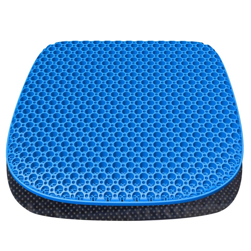 TONINT Large Gel Seat Cushion for Long Sitting with Non-Slip Cover,Soft & Breathable,Seat Cushion for Chair,Car,Office,Desk Chair,Wheelchair - Image 1