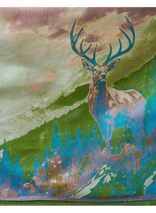 SIRIL Women's Kanjivaram Soft Silk Saree Pure Silk With Unstiched Blouse Piece (3697S117_Green) - Image 4