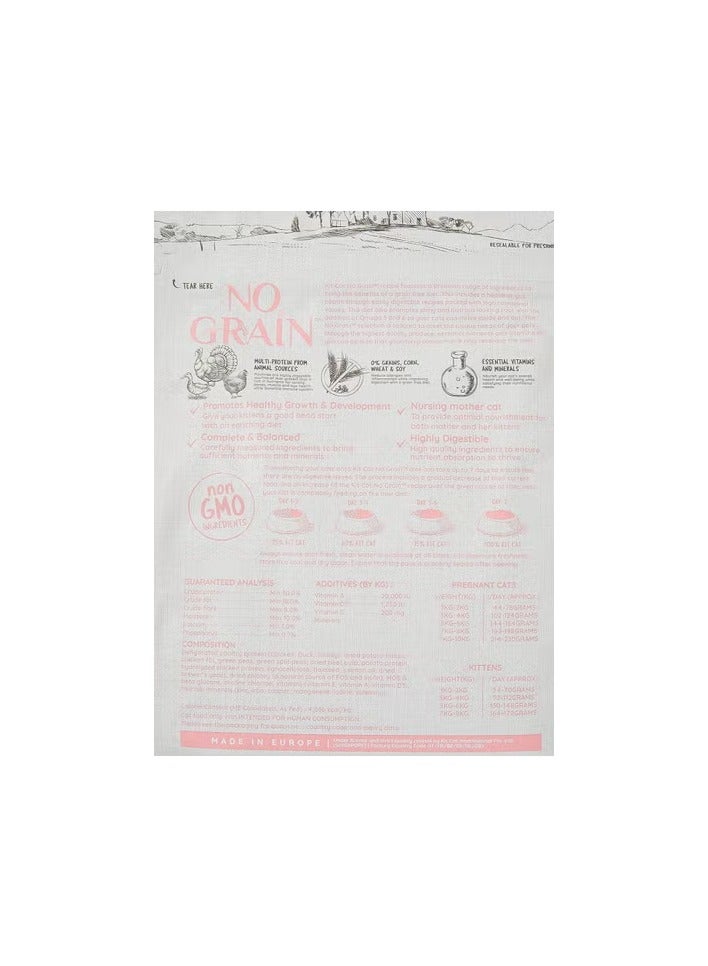 Kit Cat No Grain Kitten Recipe Dry Food 1Kg - Image 2
