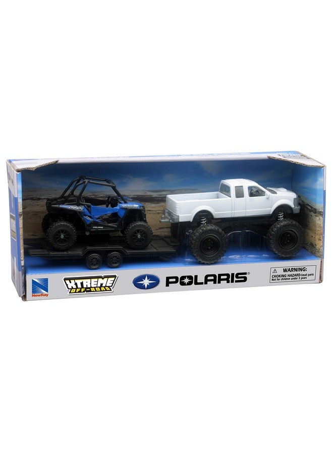 NewRay New-Ray Toys Die Cast Pick Up Truck With Polaris Rzr Xp1000 Eps - Image 2
